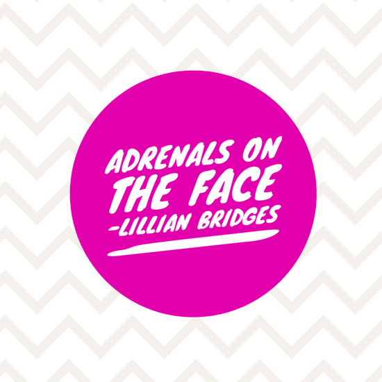 Adrenals seen on the Face
